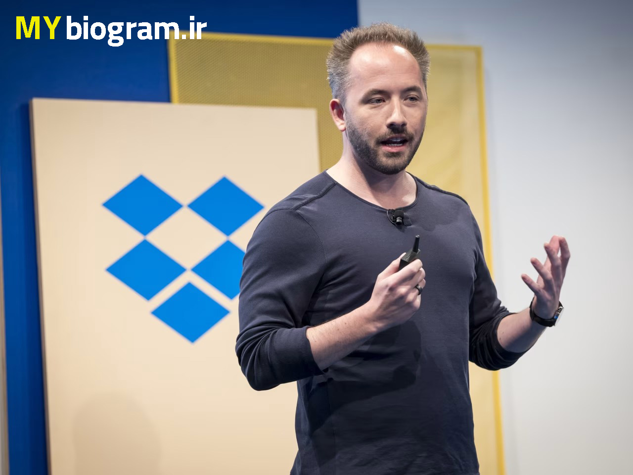 درو هوستون بنیان گذار Dropbox